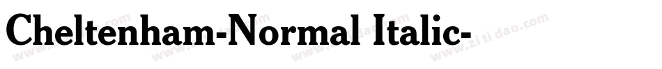 Cheltenham-Normal Italic字体转换